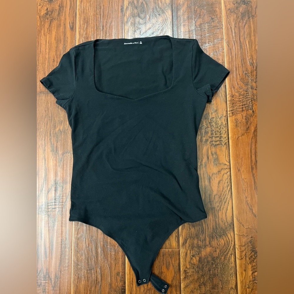 Abercrombie & Fitch Black Bodysuit XL Thong Style